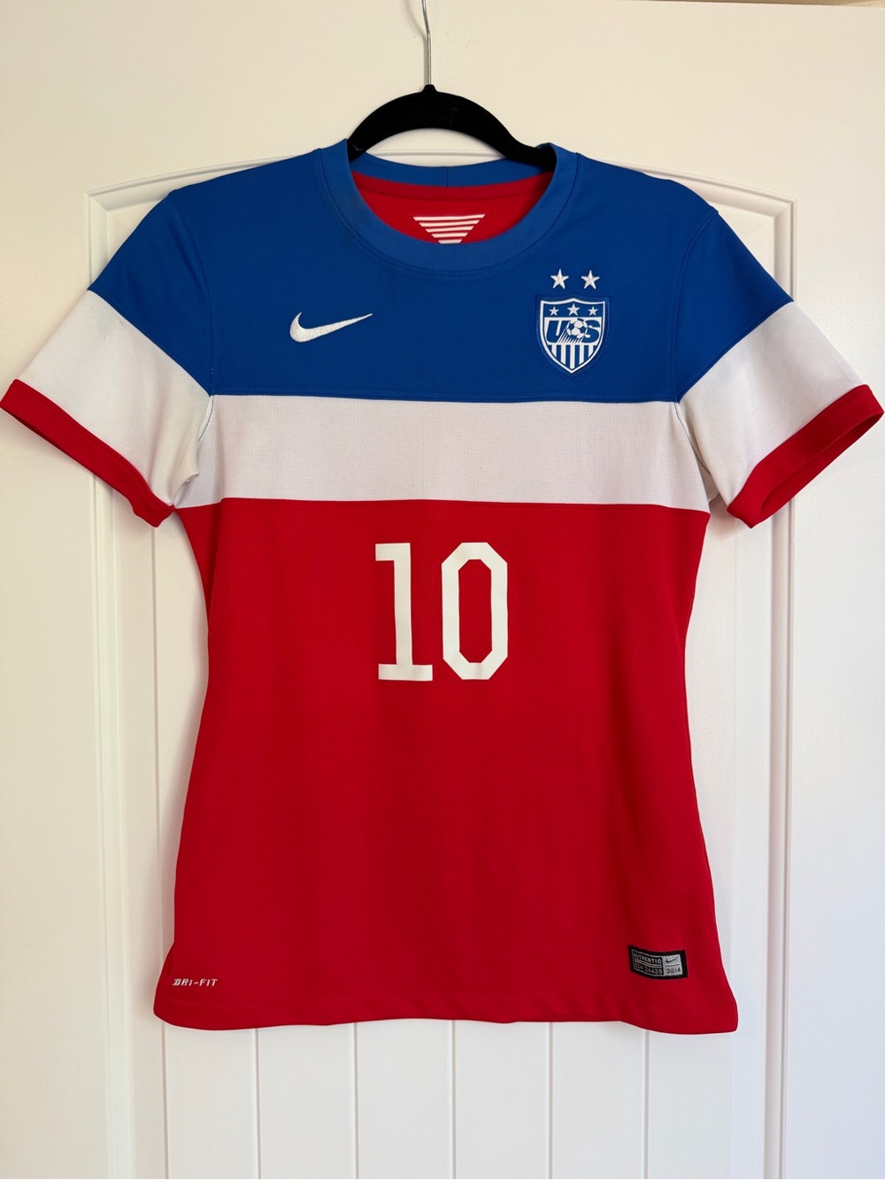 Nike USMNT 2014 Red, White & Blue Landon Donovan #10 Soccer Jersey - Small